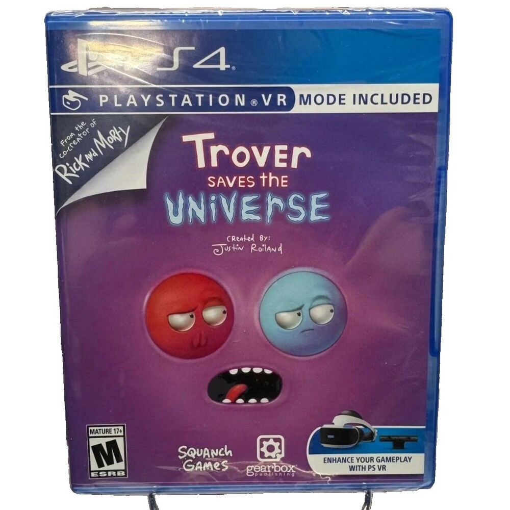 Trover Saves the Universe PS4 New Sealed Rick and Morty VR Game PlayStation